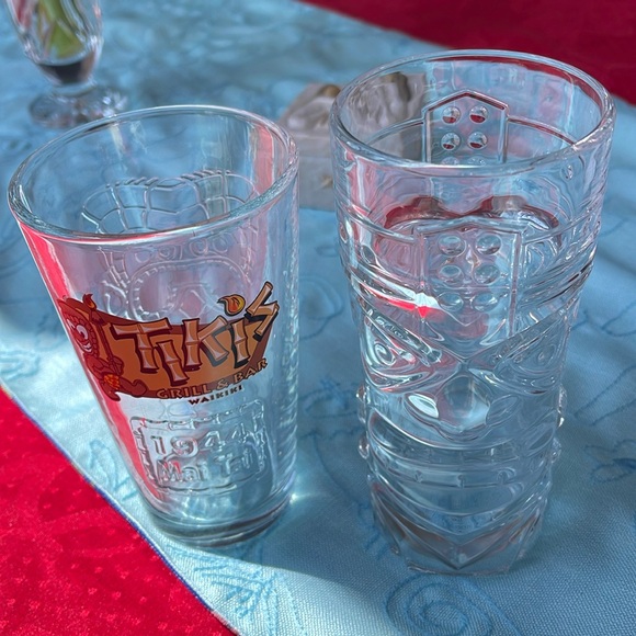 Two unused  Tiki Glass Cups - Picture 1 of 9